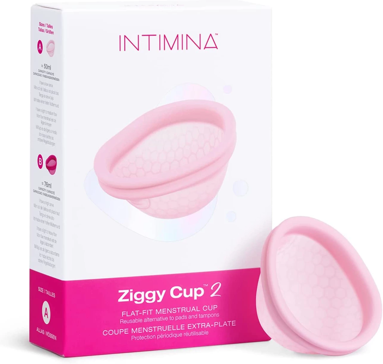 Intimina Ziggy Cup 2: la nueva generación de discos menstruales reusables, planos y ultrafinos (A)
